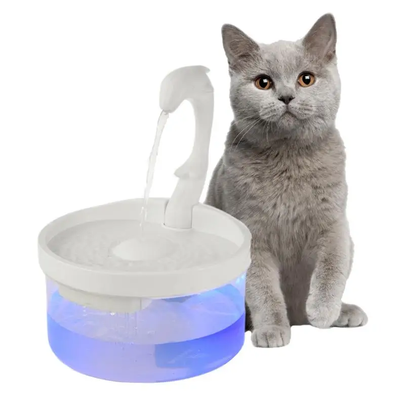 

Pet Cat Water Filter Dispenser LED Light Electric Powered Automatic Drinking Fountain For Cats Dogs Drinker Bowl Ultra Quiet New