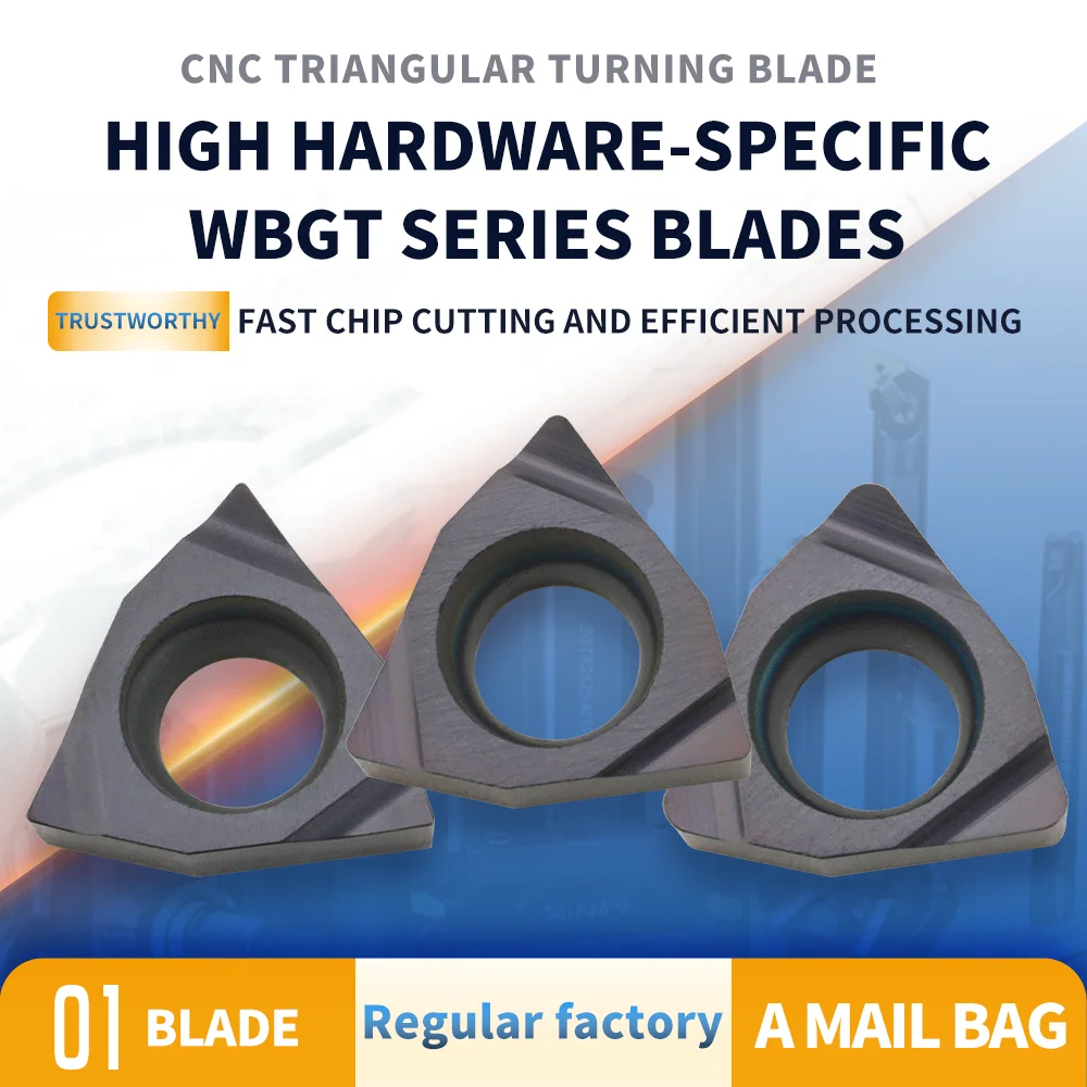 

Boring Cutter WBGT060101LF WBGT060102LF Carbide Insert WBGT060104LF Cutting Lathe Cutter High-temperature Alloy Titanium Alloy