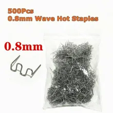500pcs 0.8mm Plastic Welding Wave Hot Staples Stapler Pre Cut Staple For Auto Bumper Car Repair Tool S Wave Staples
500pcs 0.8mm Plastic Welding Wave Hot Staples Stapler Pre Cut Staple For Auto Bumper Car Repair Tool S Wave Staples