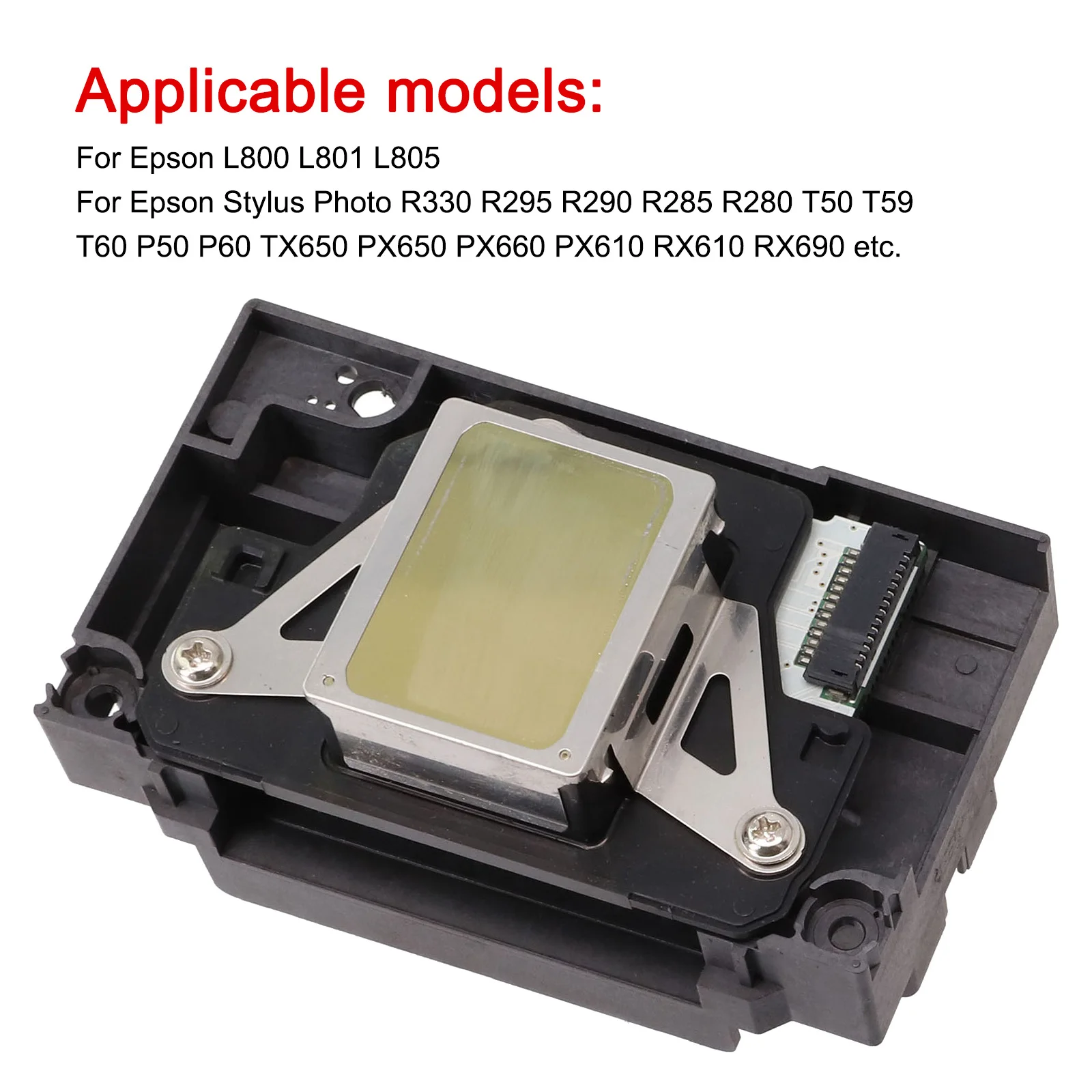 Reliable Printing Performance Color Print Head Printhead Replacement for R330 L800 L801 L805 R290 R280 T50 TX6
Reliable Printing Performance Color Print Head Printhead Replacement for R330 L800 L801 L805 R290 R280 T50 TX6