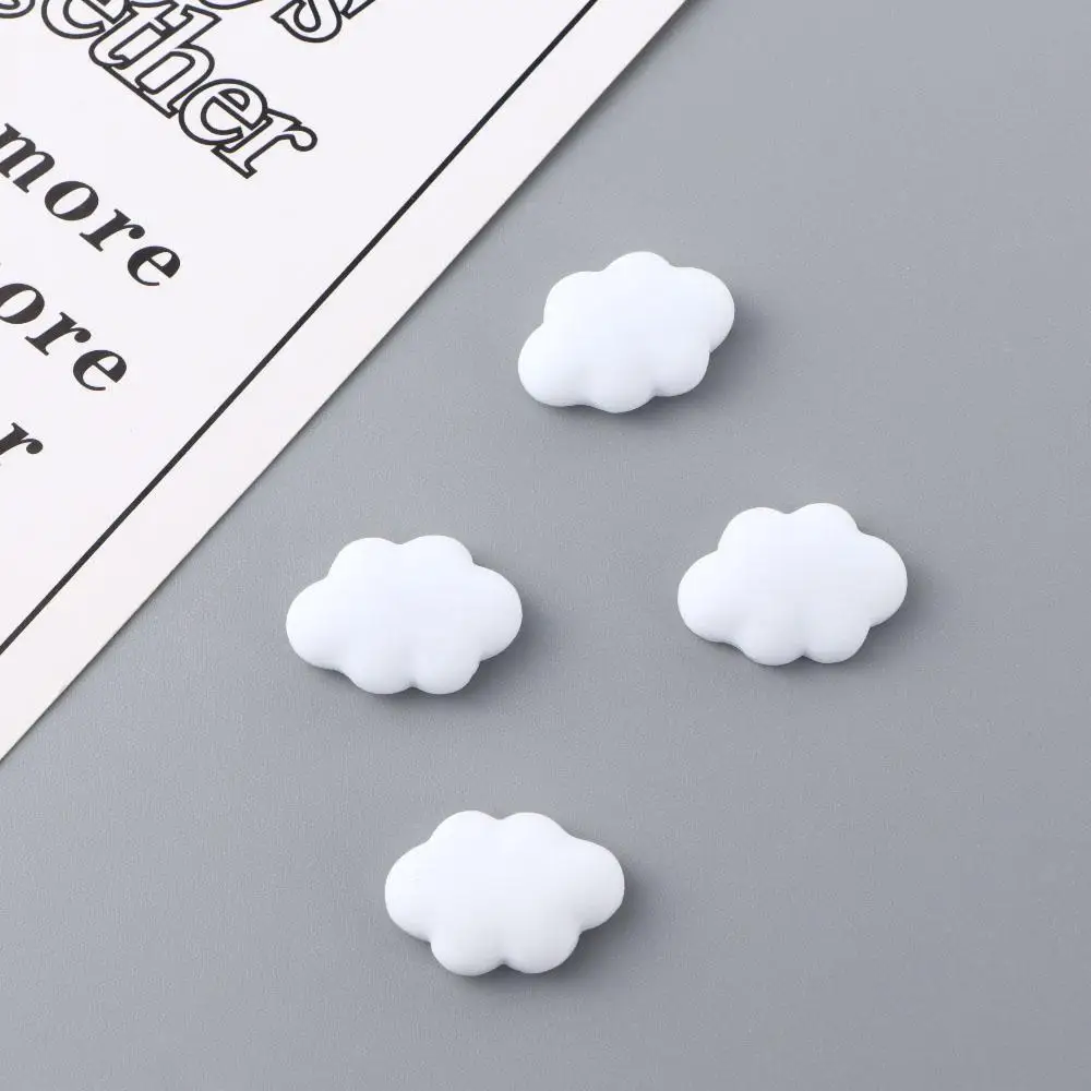 

4Pcs/set Cute Cloud Shape Fridge Magnet Home Decoration Sticker Message Whiteboard Magnets Fridge Decor For Kitchen,Office