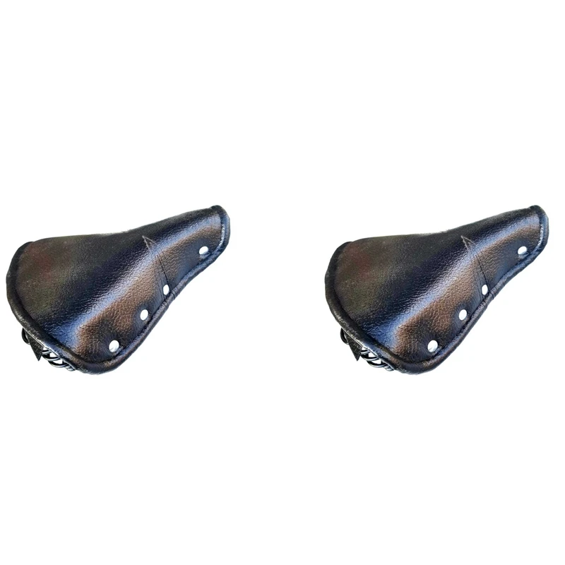 2X Vintage Faux Leather Bicycle Saddle Rivet Sprung Spring Bike Cycling Seat Cushion Black For Road Bike MTB
2X Vintage Faux Leather Bicycle Saddle Rivet Sprung Spring Bike Cycling Seat Cushion Black For Road Bike MTB