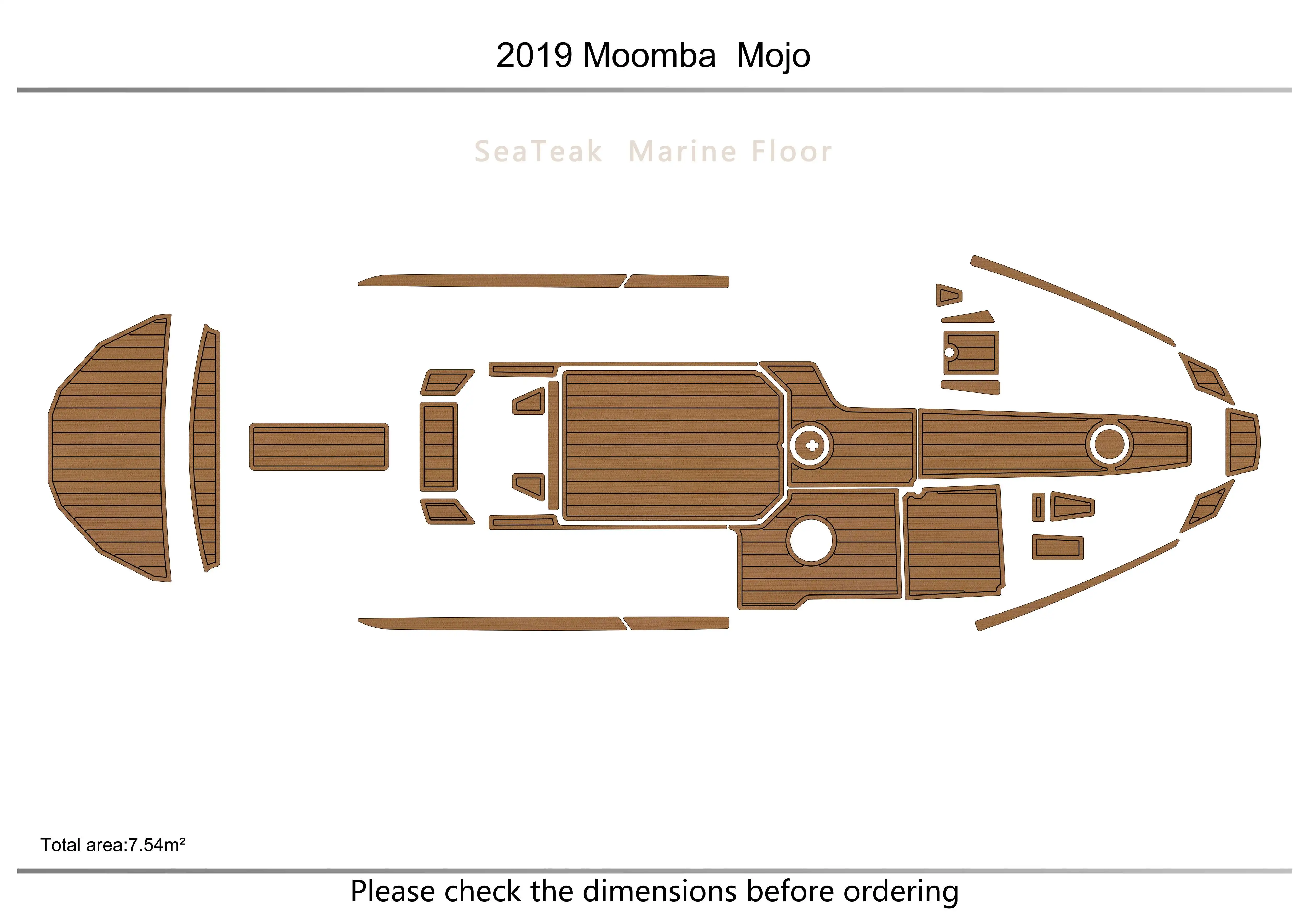 

2019 Moomba Mojo Cockpit swimming platform 1/4" 6mm EVA fAUX carpet Water Ski Yacht Fishing Boat Non-slip mat floor