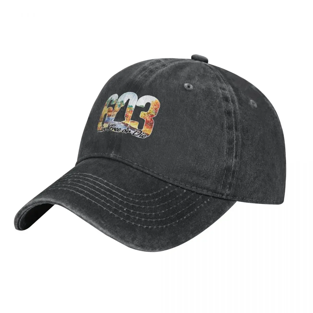 

603 NH Live Free or Die - New Hampshire Autumn Watercolor Foliage Cowboy Hat Golf Hat Hat Baseball Cap For Women Men's