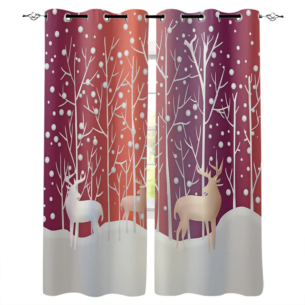 Christmas Winter Snow Elk Color Luxury European Curtains for Living Room Festival Window Curtains Bedroom Drapes Window Panels
Christmas Winter Snow Elk Color Luxury European Curtains for Living Room Festival Window Curtains Bedroom Drapes Window Panels