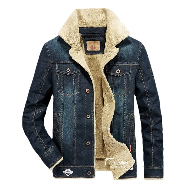 New Autumn and Winter New Men's Thickened Denim Jakcet Coats Cotton Jacket Fashion Denim Padded Classic Jacket Plus Size 5XL 6XL
New Autumn and Winter New Men's Thickened Denim Jakcet Coats Cotton Jacket Fashion Denim Padded Classic Jacket Plus Size 5XL 6XL