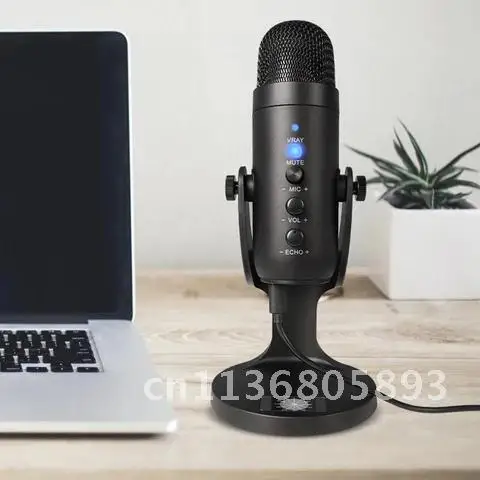 Конденсаторный USB-микрофон, компьютерный микрофон с подставкой и фильтром для игр и трансляций, подкастинга, записей, наушников
Конденсаторный USB-микрофон, компьютерный микрофон с подставкой и фильтром для игр и трансляций, подкастинга, записей, наушников