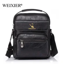 

WEIXIER Brand Men Retro Crossbody Bag Fashion Trend Shoulder Bag Multifunctional Large-capacity Waterproof Mens Messenger Bag