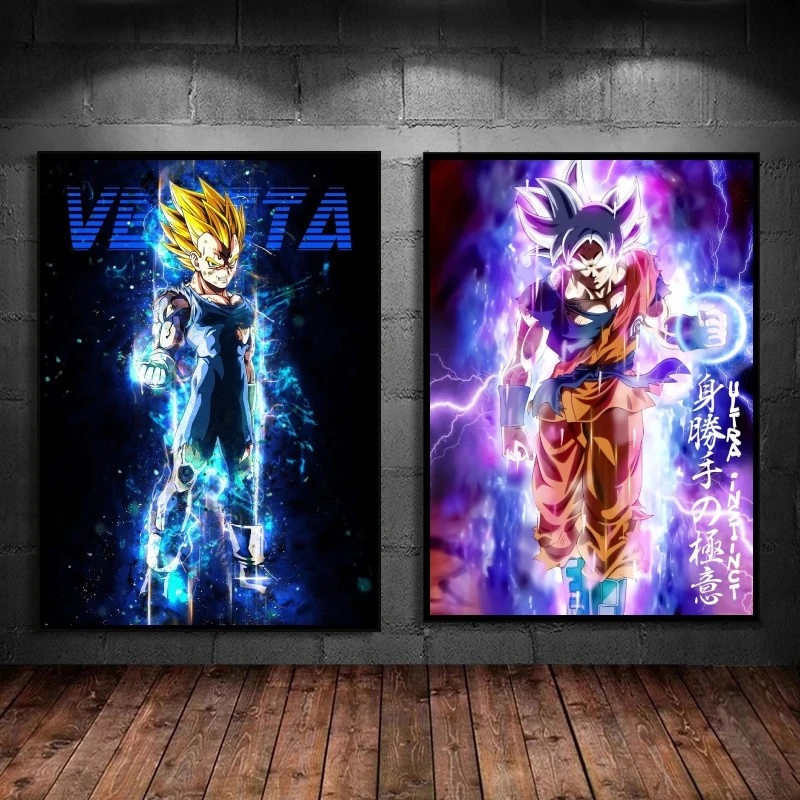 Poster and Painting Dragon Ball Goku Vegeta Anime Wall Stickers High Quality Art Modern Living Room Classic Hanging Decoration
Poster and Painting Dragon Ball Goku Vegeta Anime Wall Stickers High Quality Art Modern Living Room Classic Hanging Decoration