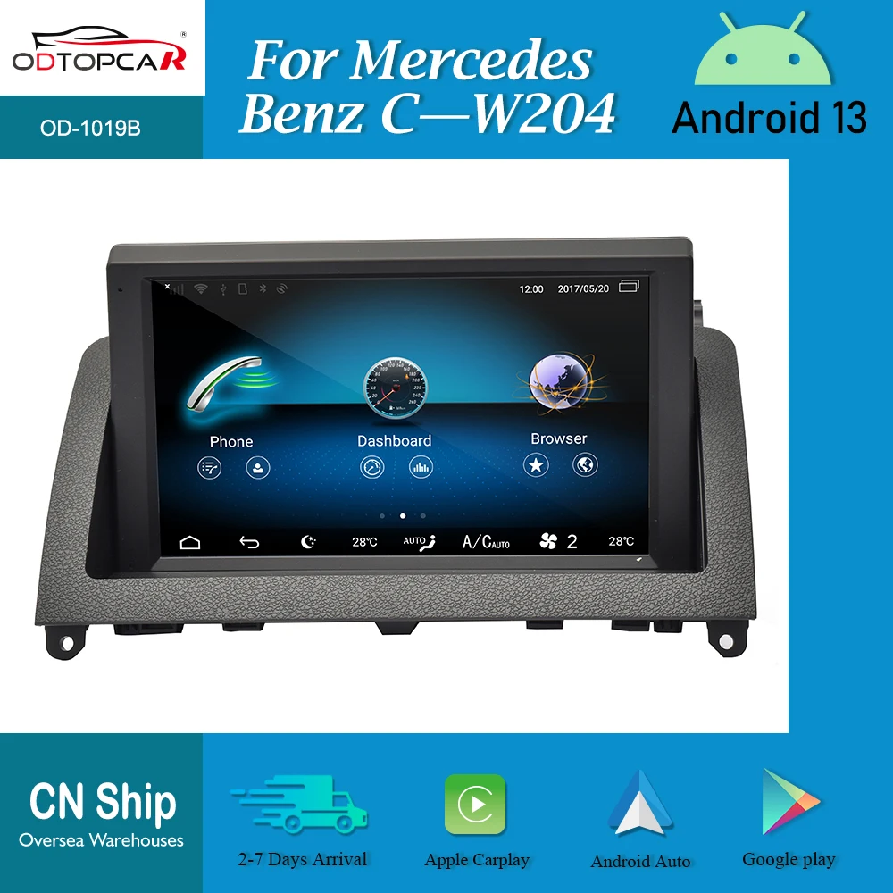 ODTOPCAR 8" Apple CarPlay For Mercedes Benz C 204 Android Auto Radio Upgrade Touch screen navigation With YouTube Google play
ODTOPCAR 8" Apple CarPlay For Mercedes Benz C 204 Android Auto Radio Upgrade Touch screen navigation With YouTube Google play
