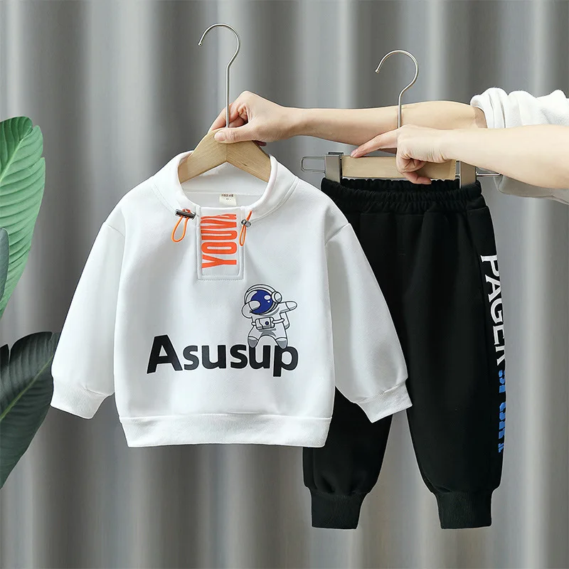 

High Quality Boys' Sports Set Sping Autumn New Casual Baby Boy Sweatshirt + Pants 2PCS Outfits Teenager Suits 2-10Year