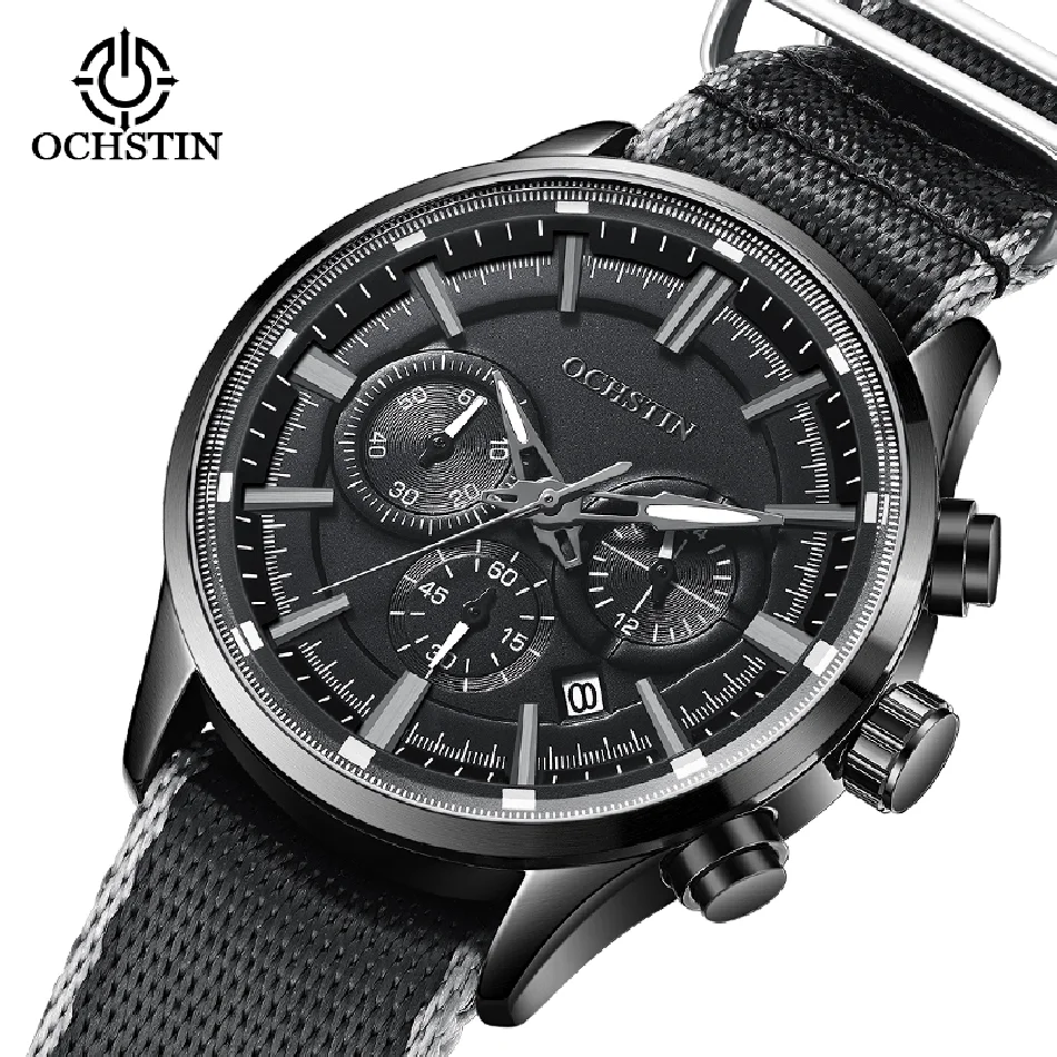 OCHSTIN 2023 Men's Watches Top Brand Luxury Sports Wrist Watch For Men Nylon Strap Waterproof Quartz Man Chronograph Date Clocks
OCHSTIN 2023 Men's Watches Top Brand Luxury Sports Wrist Watch For Men Nylon Strap Waterproof Quartz Man Chronograph Date Clocks