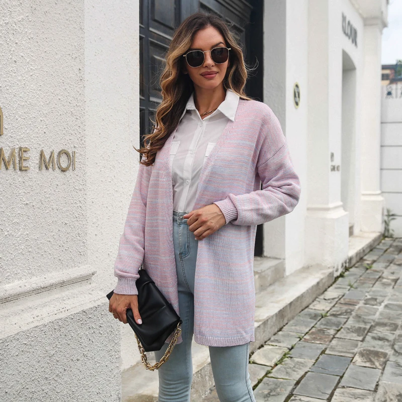 Women's Cardigan Fashion 2022 Autumn Winter Long Sleeve V-Neck Sweater Coat Open Stitch Loose Casual Knitted Outwear
Women's Cardigan Fashion 2022 Autumn Winter Long Sleeve V-Neck Sweater Coat Open Stitch Loose Casual Knitted Outwear