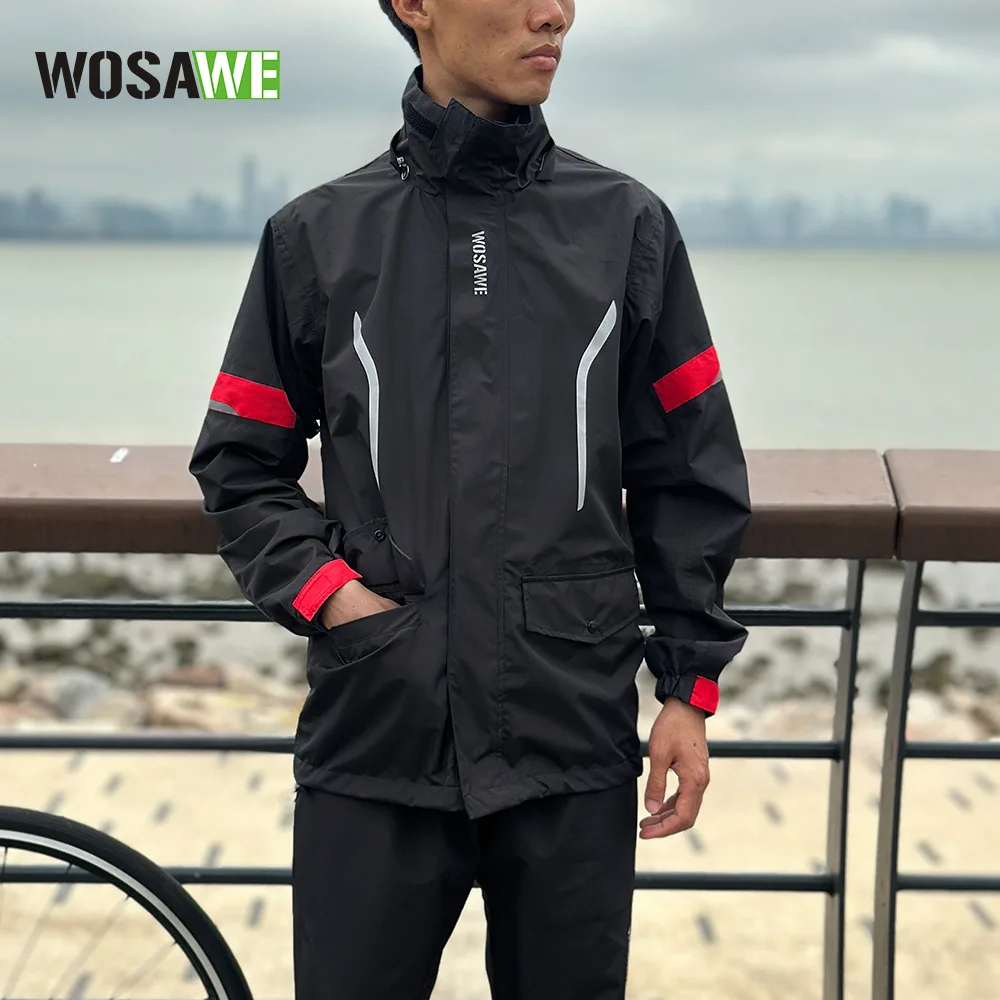 WOSAWE Men's Windbreaker Waterproof Rain Cover Windproof Jacket Cycling Clothing Bicycle Reflective Sports Wind Breaker Raincoat
WOSAWE Men's Windbreaker Waterproof Rain Cover Windproof Jacket Cycling Clothing Bicycle Reflective Sports Wind Breaker Raincoat