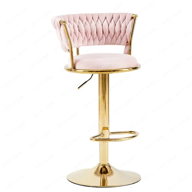 Rotating Lifting Bar Chair High Foot Stool Nordic Furniture Backrest Velvet Bar Stool Bar Stools For Kitchen Counter Stool
Rotating Lifting Bar Chair High Foot Stool Nordic Furniture Backrest Velvet Bar Stool Bar Stools For Kitchen Counter Stool