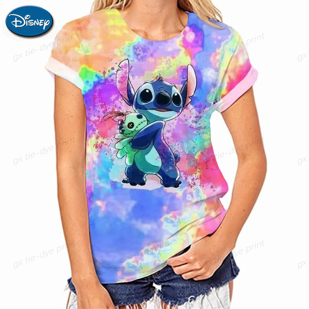 Disney Stitch T-shirt Children's Summer Cartoon Top T-shirt Fashion Women's 3D Printing kawaiiT Shirt Underlay Women's Disney
Disney Stitch T-shirt Children's Summer Cartoon Top T-shirt Fashion Women's 3D Printing kawaiiT Shirt Underlay Women's Disney