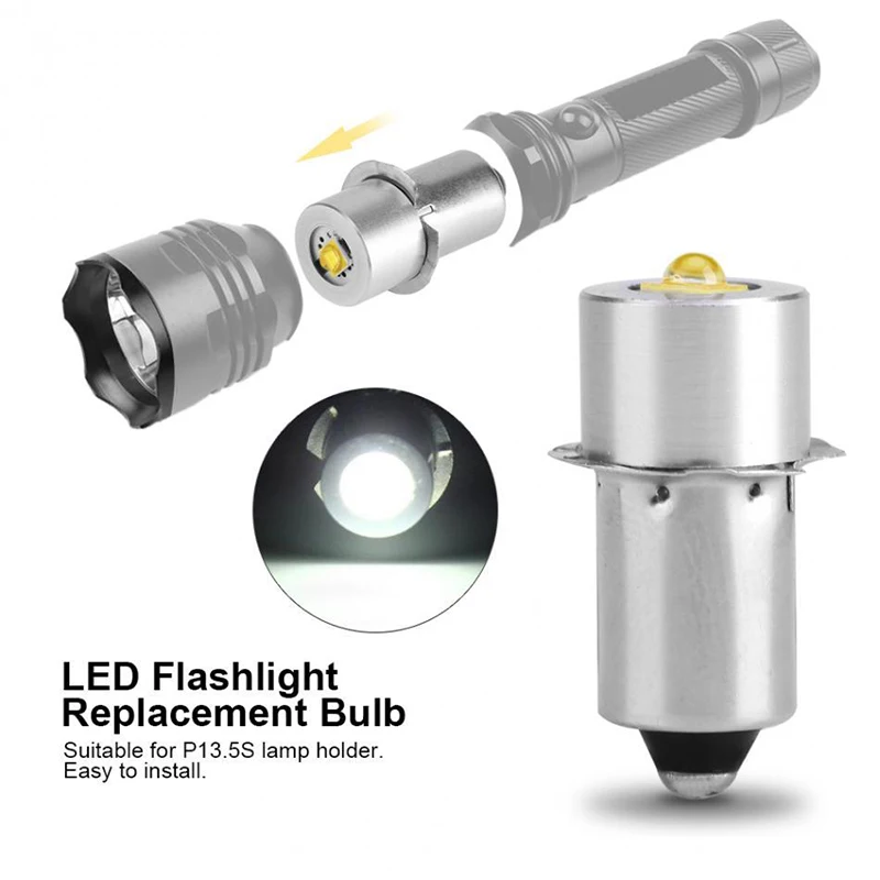 P13.5S 3W DC3V-12V DC6V-24V LED Upgrade Lamp Bulb Flashlight Replacement Bulb Torch Emergency Light Bulbs Work CD Cells
P13.5S 3W DC3V-12V DC6V-24V LED Upgrade Lamp Bulb Flashlight Replacement Bulb Torch Emergency Light Bulbs Work CD Cells