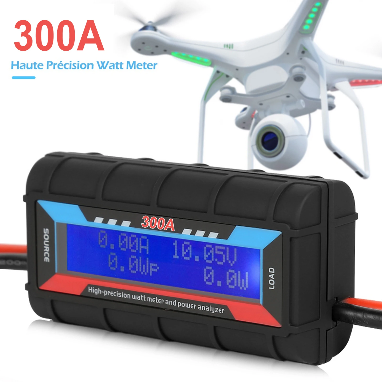 RC 300A Watt Meter LCD High Precision Power Analyzer Voltage Current Power Monitor Meter with Backlight
RC 300A Watt Meter LCD High Precision Power Analyzer Voltage Current Power Monitor Meter with Backlight