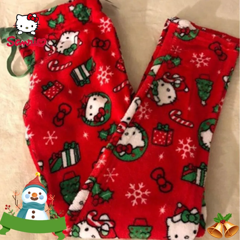 Kawaii Hello Kitty зимние теплые длинные брюки Рождество Hello Kitty Фланелевые Пижамные брюки Повседневная Домашняя одежда брюки
Kawaii Hello Kitty зимние теплые длинные брюки Рождество Hello Kitty Фланелевые Пижамные брюки Повседневная Домашняя одежда брюки