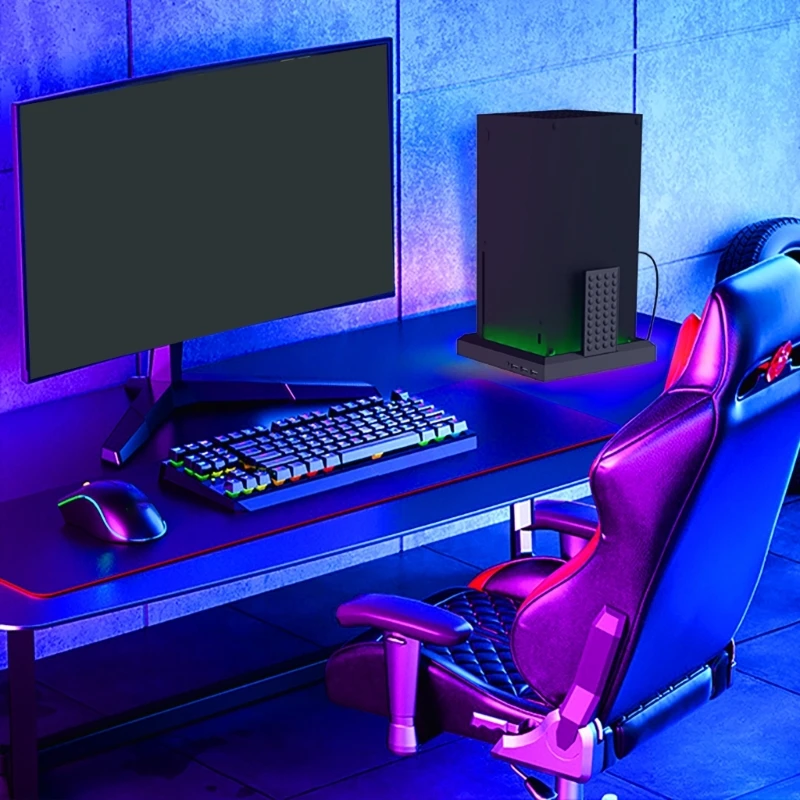 Светодиодная подставка для консоли XboxSeries X/S, 7 цветов, светодиодная RGB-подсветка, консоль, вертикальная подставка, сам»
Светодиодная подставка для консоли XboxSeries X/S, 7 цветов, светодиодная RGB-подсветка, консоль, вертикальная подставка, сам»