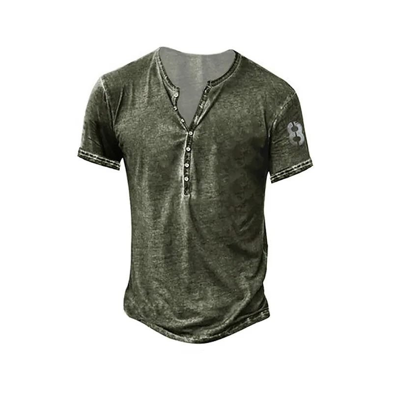 Men's Half Cardigan Casual Short Sleeve Digital Printing Slim Fit Pullover Tops T-shirt
Men's Half Cardigan Casual Short Sleeve Digital Printing Slim Fit Pullover Tops T-shirt