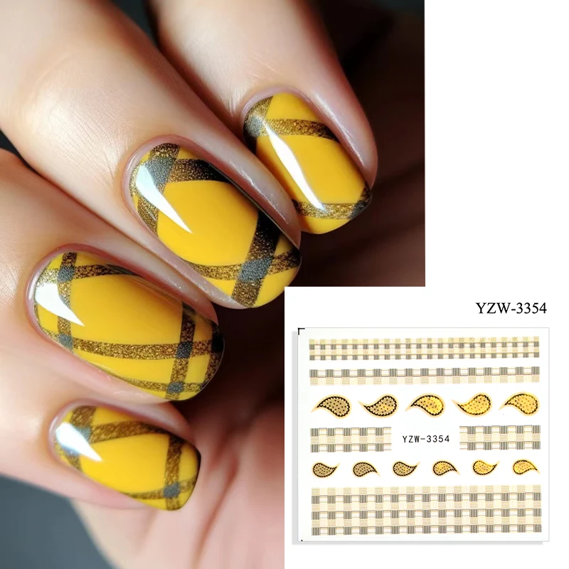 Checkered Christmas nail stickers, nail slides, sparkling white snowflake deer elf Santa Claus nail stickers
Checkered Christmas nail stickers, nail slides, sparkling white snowflake deer elf Santa Claus nail stickers