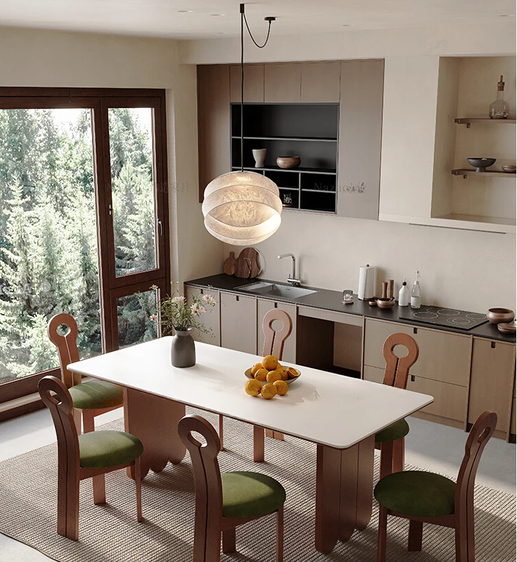 Обеденный стол из массива дерева и белого вощеного дерева в скандинавском ретро-стиле, Прямоугольный Обеденный Стол для рок-тарелок в античном стиле
Обеденный стол из массива дерева и белого вощеного дерева в скандинавском ретро-стиле, Прямоугольный Обеденный Стол для рок-тарелок в античном стиле