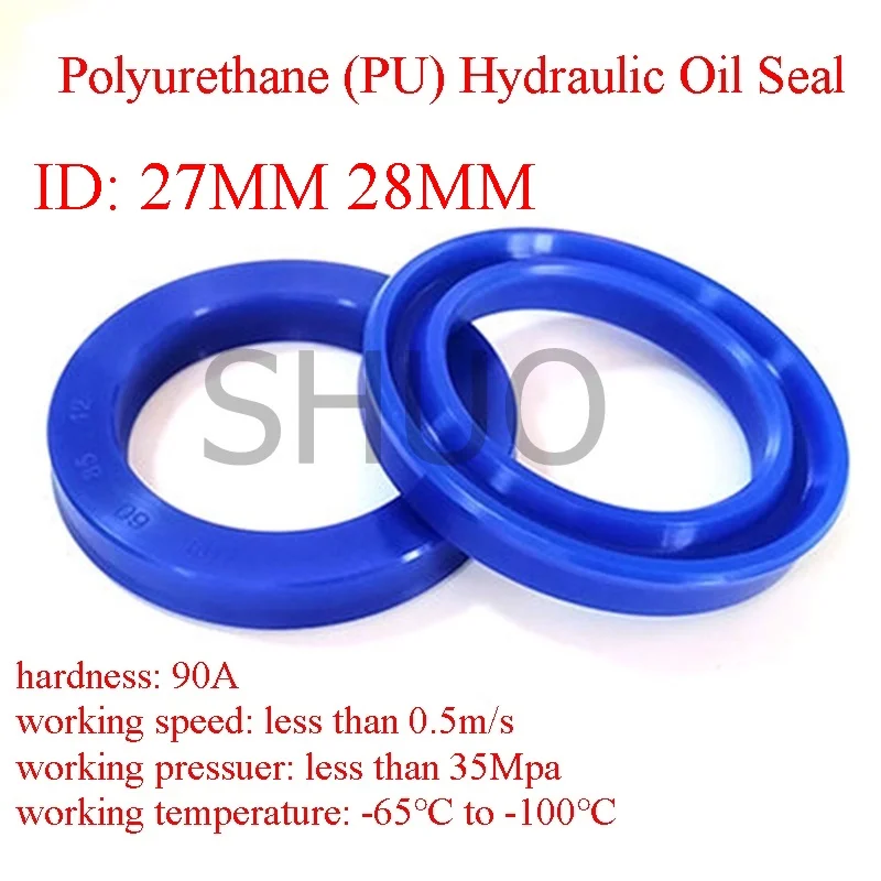 5 PCS UN / / Y Type Ring Polyurethane (PU) Hydraulic Oil Seal Cylinder Piston Sealing ring Gasket ID27 28mm
5 PCS UN / / Y Type Ring Polyurethane (PU) Hydraulic Oil Seal Cylinder Piston Sealing ring Gasket ID27 28mm