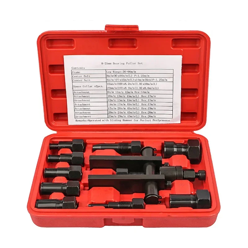 10pcs Practical Bearing Puller Motorcycle Bearing Removal Tool Puller with Box Motorcycle Internal Bearing Puller Kits
10pcs Practical Bearing Puller Motorcycle Bearing Removal Tool Puller with Box Motorcycle Internal Bearing Puller Kits