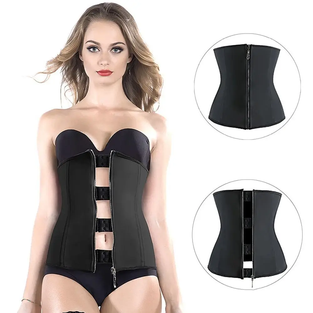 Zipper Latex Corset Body Shaper Fashion Cincher Abdominal Retraction Waist Trainer XS-6XL Slimming Shapewear Women Beauty
Zipper Latex Corset Body Shaper Fashion Cincher Abdominal Retraction Waist Trainer XS-6XL Slimming Shapewear Women Beauty