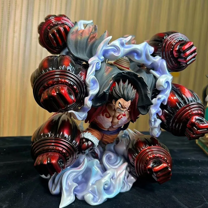 

Anime One Piece Gear 4 Figure Gk Luffy Statue Monkey King Crow Cannon Luffy Action Figure 29cm PVC Collection Model Ornament Toy