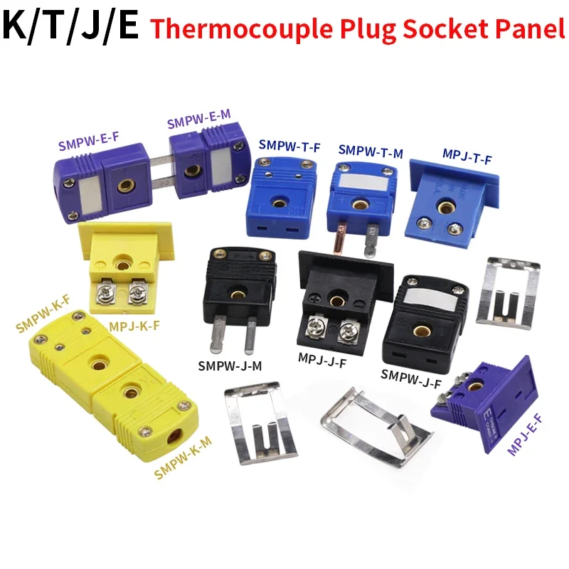 SMPW-K/J/T/E/-M/F MPJ-K/J/T/E-F Thermocouple Plug Socket And Panel Compensation Wire Connector
SMPW-K/J/T/E/-M/F MPJ-K/J/T/E-F Thermocouple Plug Socket And Panel Compensation Wire Connector
