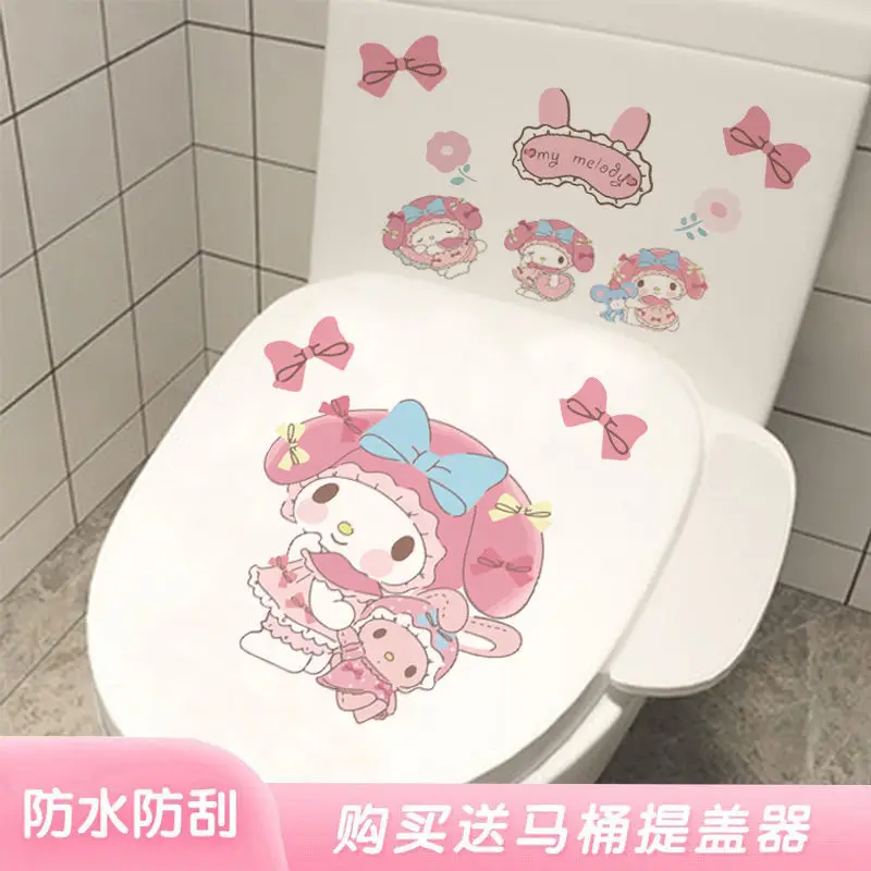 Kawaii Sanriod Toilet Sticker Kitty Kuromi My Melody Cinnamoroll Cartoon Anime Home Waterproof Toilet Decorative Stickers
Kawaii Sanriod Toilet Sticker Kitty Kuromi My Melody Cinnamoroll Cartoon Anime Home Waterproof Toilet Decorative Stickers