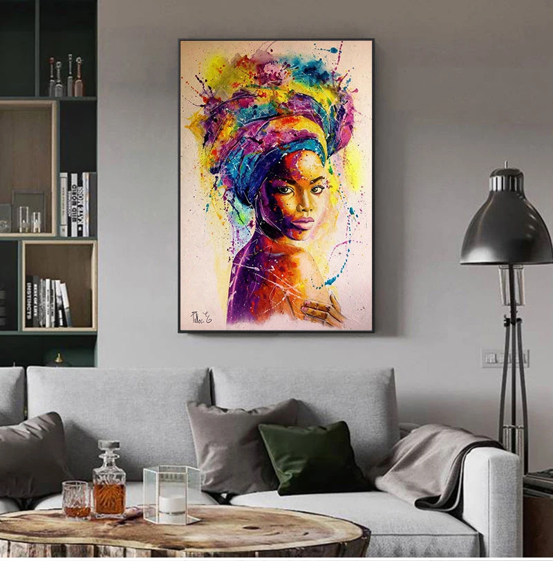 African Black Woman Graffiti Print Art Canvas Poster for Living Room Decoration Home Wall Decor Picture
African Black Woman Graffiti Print Art Canvas Poster for Living Room Decoration Home Wall Decor Picture