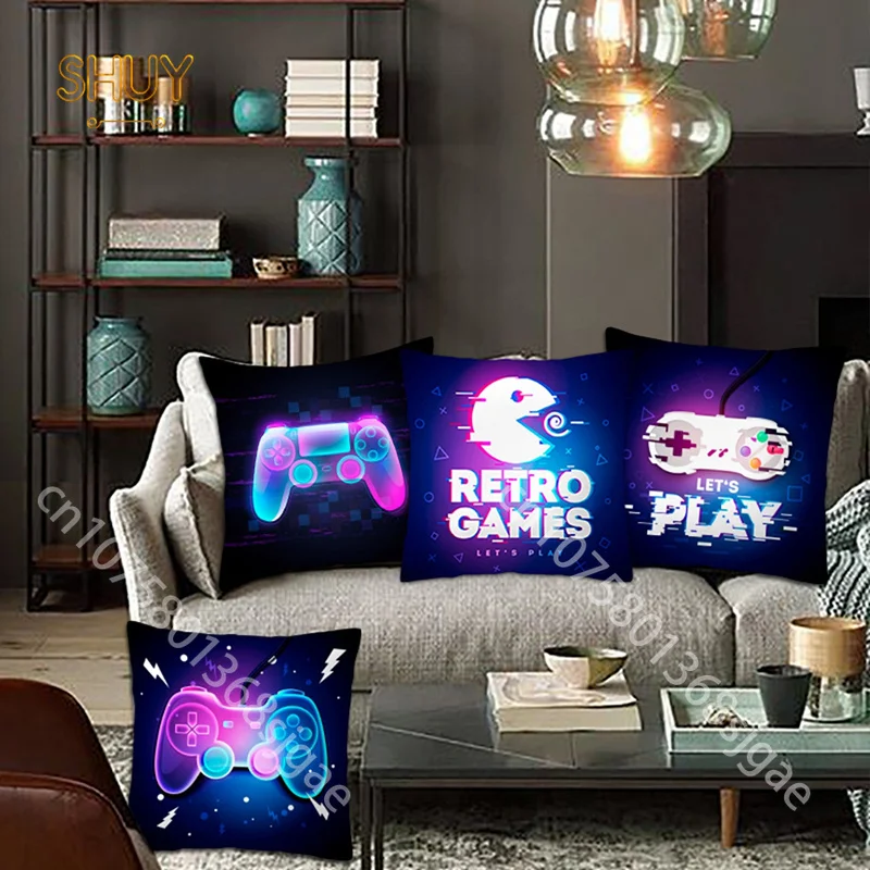 Video Game Party Pillow Case Home Sofa Cushion Cover Colorful Cartoon Keyboard E-sports Hotel Bedroom Chair Art Decor Pillowcase
Video Game Party Pillow Case Home Sofa Cushion Cover Colorful Cartoon Keyboard E-sports Hotel Bedroom Chair Art Decor Pillowcase