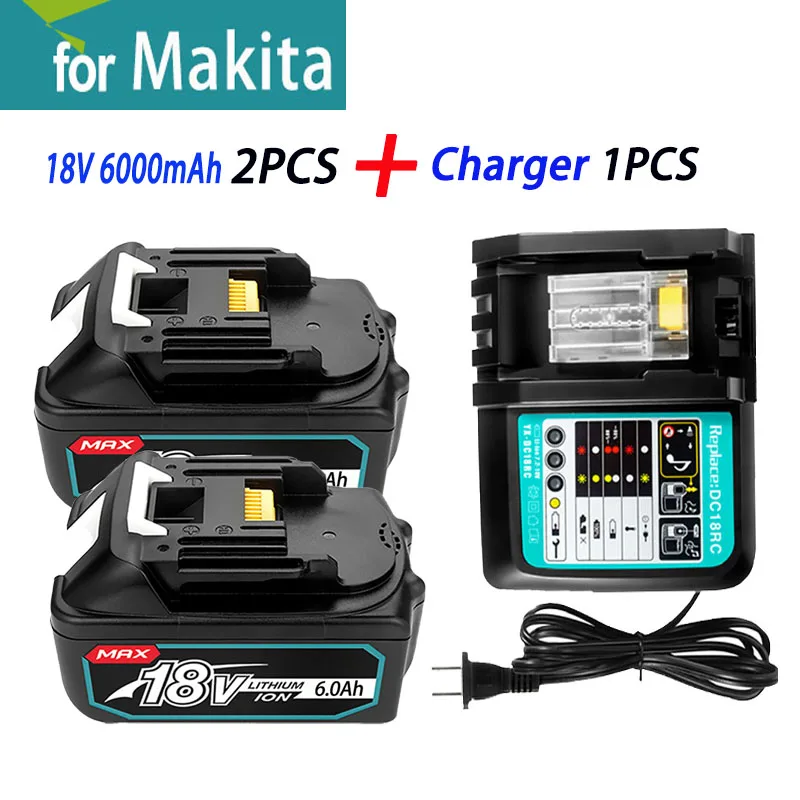 Original 18V 6 Ah Rechargeable Battery 18650 Lithium-ion Cell Suitable For Makita Power Tool BL1860 BL1830 BL1850 Fast Delivery
Original 18V 6 Ah Rechargeable Battery 18650 Lithium-ion Cell Suitable For Makita Power Tool BL1860 BL1830 BL1850 Fast Delivery