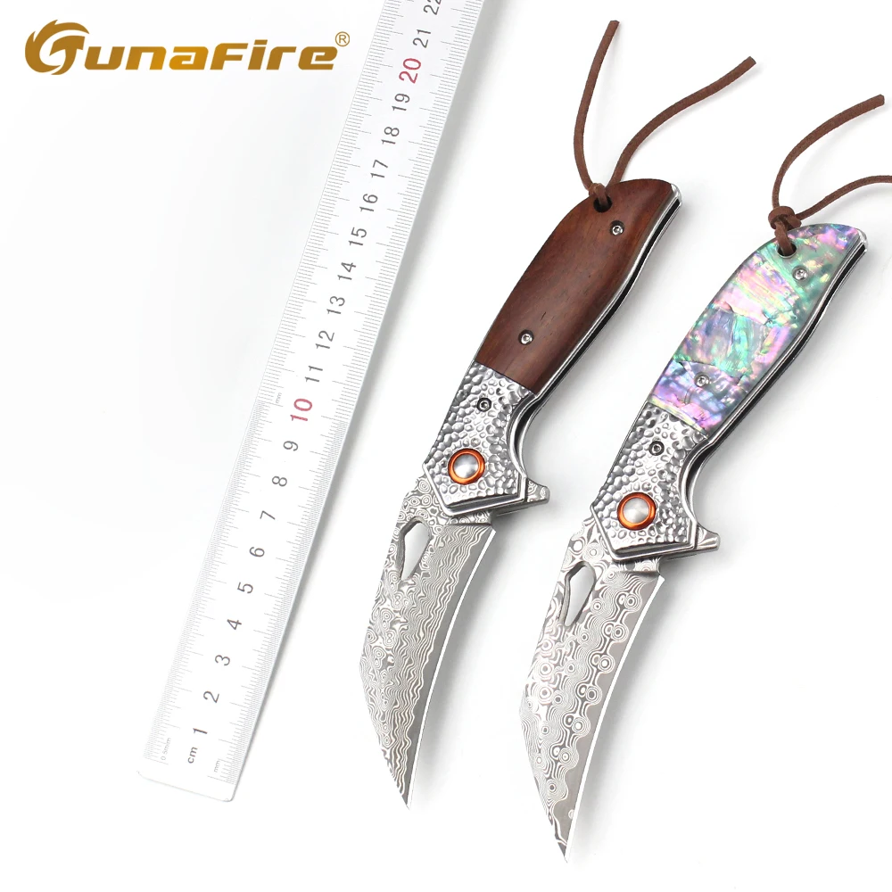 Складной нож Tunafire VG10, Военный карманный дамасский Клинок для выживания, для кемпинга, самообороны, Универсальный Мужской 
Складной нож Tunafire VG10, Военный карманный дамасский Клинок для выживания, для кемпинга, самообороны, Универсальный Мужской