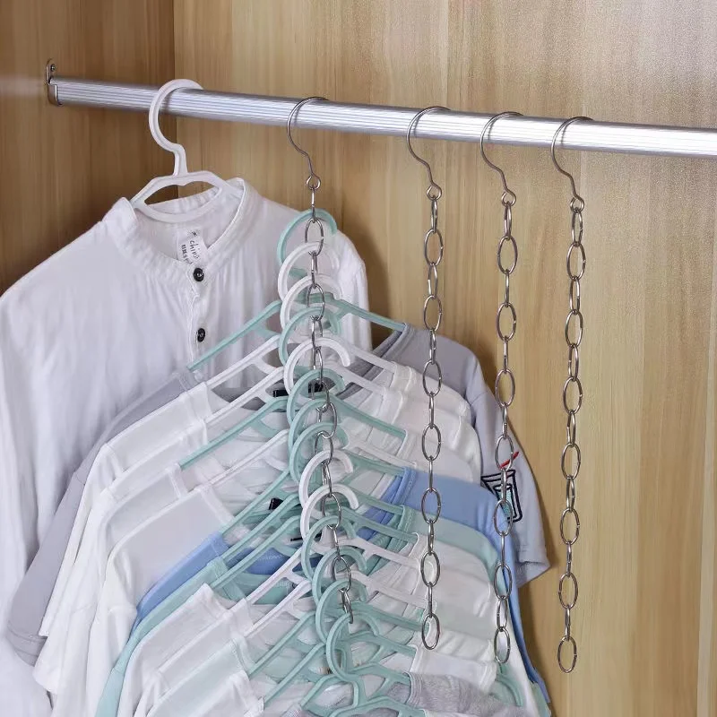 

Multifunctional hanger bedroom wardrobe clothes storage connection clothesline bedroom accessories