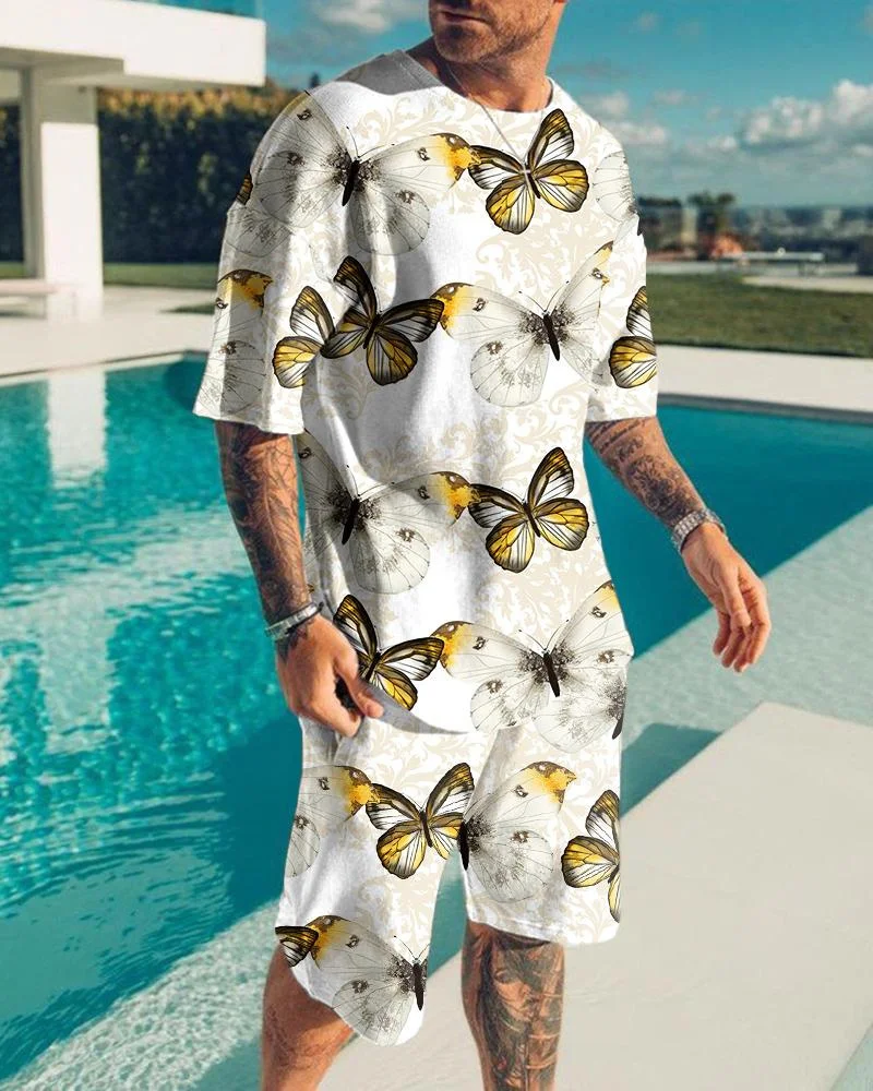 Men's T-Shirt Sets And Shorts Fashion Digital Printing Tow-Piece Casual Oversized Cloth Men's Tees Beach Wear Summer
Men's T-Shirt Sets And Shorts Fashion Digital Printing Tow-Piece Casual Oversized Cloth Men's Tees Beach Wear Summer