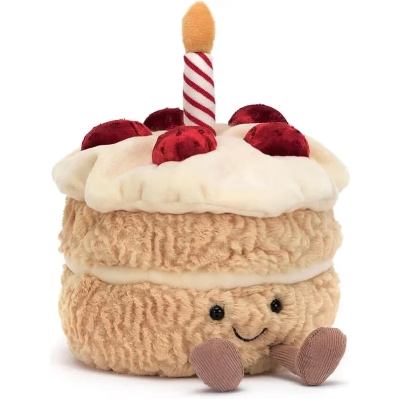 

Плюшевая игрушка в виде торта на день рождения, набивное животное, плюшевая кукла на день рождения, игрушки, подарок для детей, 6,3 дюйма