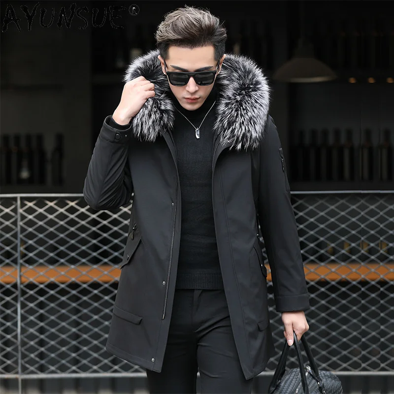 2024 Men's Clothing Winter Men Jacket Real Rex Rabbit Fur Coat Male 100% Fox Collar Jackets Thick Parkas Ropa LXR587 
2024 Men's Clothing Winter Men Jacket Real Rex Rabbit Fur Coat Male 100% Fox Collar Jackets Thick Parkas Ropa LXR587