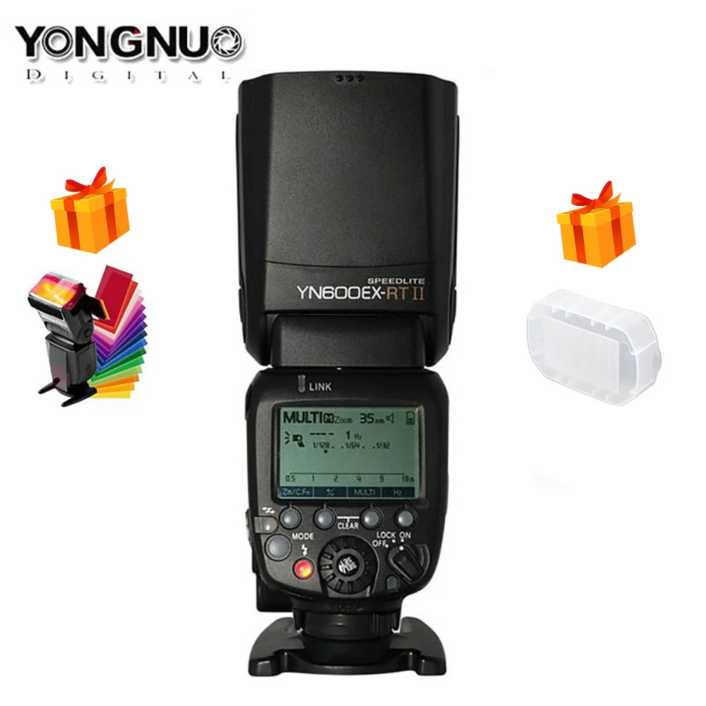 Беспроводная вспышка YONGNUO YN600EX-RT II 2 4G HSS 1/8000s Master TTL Speedlite для вспышки Canon |
