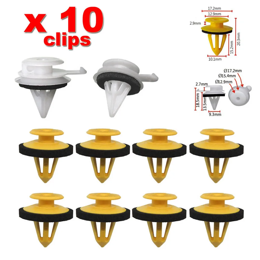 Accessories Useful Pillar Trim Clips Yellow+white Convenient To Use Windscreen Set For Discovery LR3
Accessories Useful Pillar Trim Clips Yellow+white Convenient To Use Windscreen Set For Discovery LR3