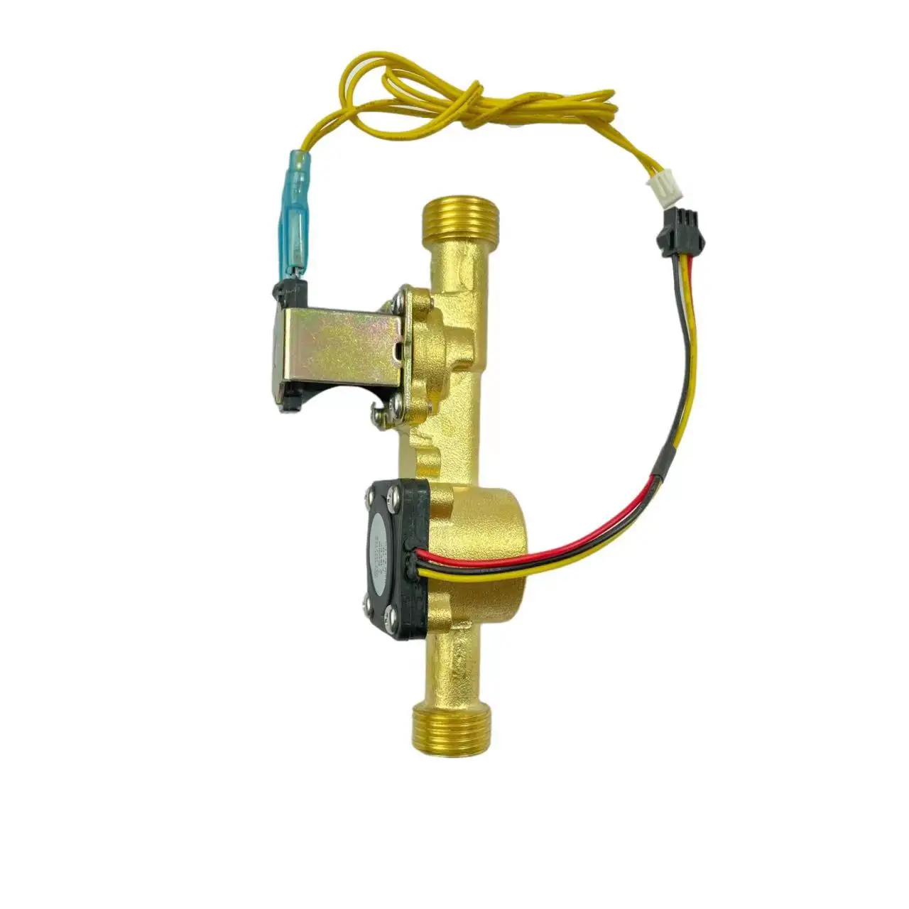 

Brass 5-12V G1/2" USC-HS21TX Hall Water Flow Sensor 1-30L/min Flow Meter Flowmeter Combined with 12V Solenoid Valve All in One