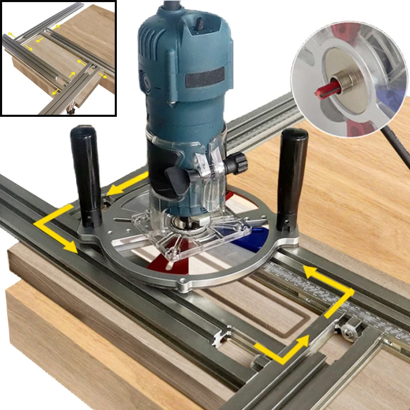Routing Jig Frame Trimming Machine Milling Groove Engraving Guide Rail Adjustable Auxiliary Guide Rail Bracket Woodworking Tools
Routing Jig Frame Trimming Machine Milling Groove Engraving Guide Rail Adjustable Auxiliary Guide Rail Bracket Woodworking Tools