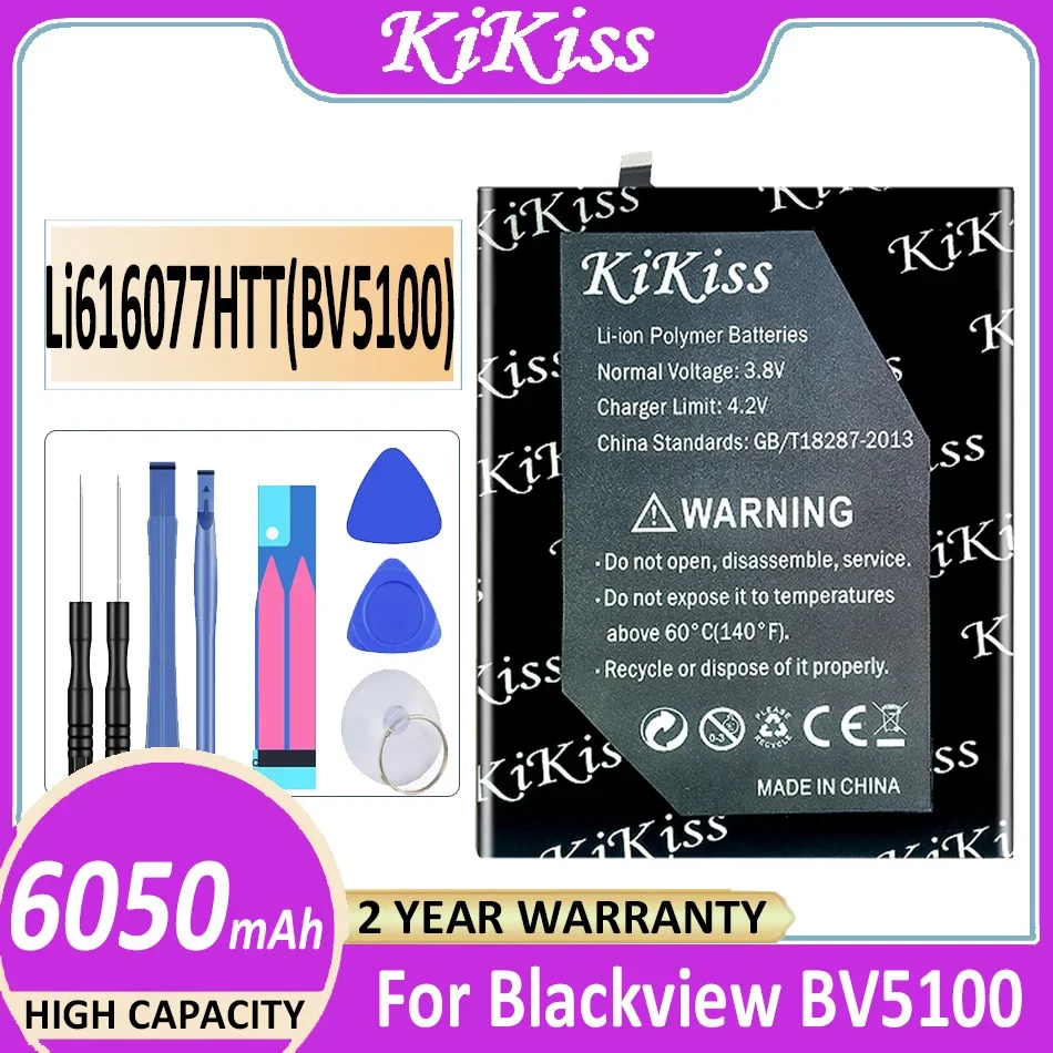 6050mAh KiKiss Battery Li616077HTT (BV5100) For Blackview BV5100 BV 5100 Bateria
6050mAh KiKiss Battery Li616077HTT (BV5100) For Blackview BV5100 BV 5100 Bateria