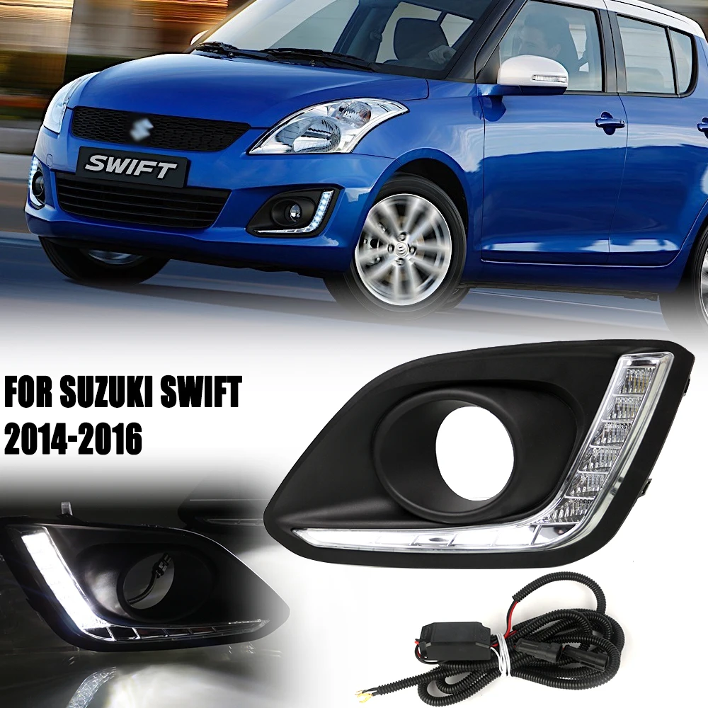LED DRL Day Light FOR Suzuki Swift 2014 2015 2016 Daytime Running Light Fog Lamp Bezel Dynamic
LED DRL Day Light FOR Suzuki Swift 2014 2015 2016 Daytime Running Light Fog Lamp Bezel Dynamic