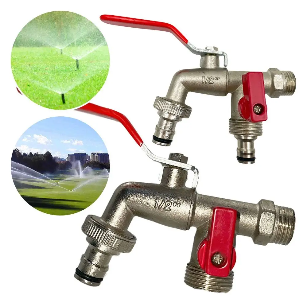 

1/2'' IBC Water Tank Connector Replacement Fitting Brass Tap Joint Watering Supply Taps Irrigation Ball Valve Brass Water Faucet