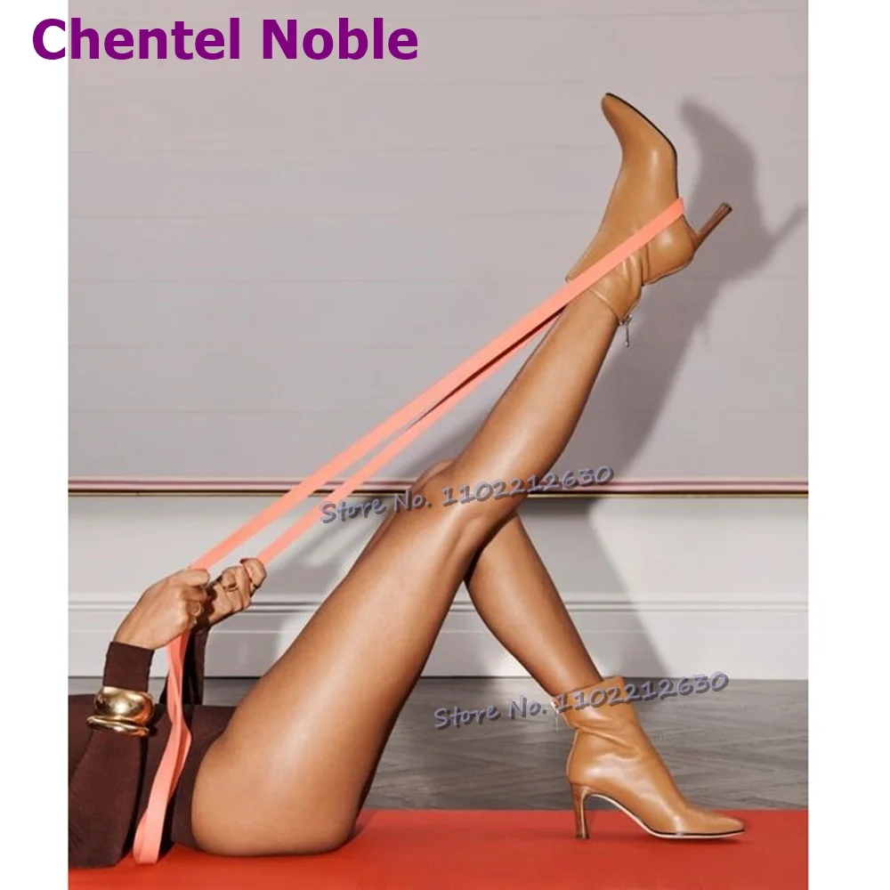 Classic Leather Ankle Boots Square Toe High Heels Side Zipper Short Boots Fashion All Match Comfortable Women Shoes Runway Daliy
Classic Leather Ankle Boots Square Toe High Heels Side Zipper Short Boots Fashion All Match Comfortable Women Shoes Runway Daliy
