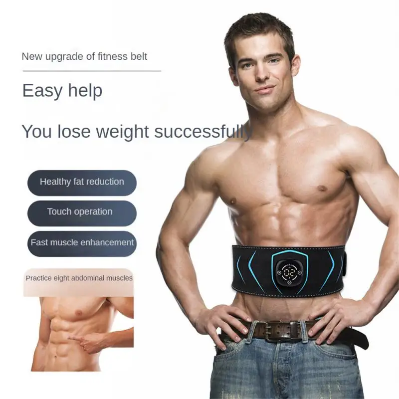 

Muscle Stimulator Trainer USB Electric Abs Toner Abdominal Belt Vibration Body Waist Belly Weight Loss